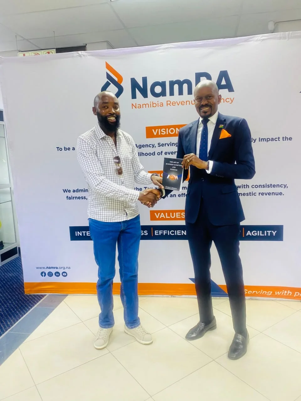 Shimbindja Corporation business engagement at NamRA